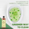 green way to clean using sacreaearth toilet cleaner