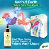 Sacred Earth Fabric Wash - with washing machine in background