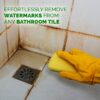 remove bathroom tiles scales and dirt