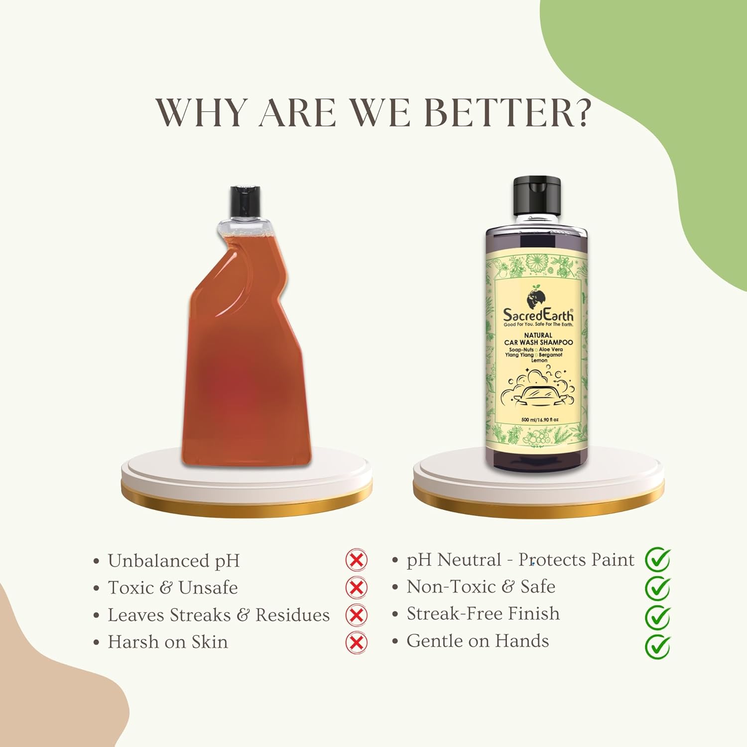 Natural Car wash shampoo better than others